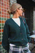 Alphonse Bottle Green Cardigan