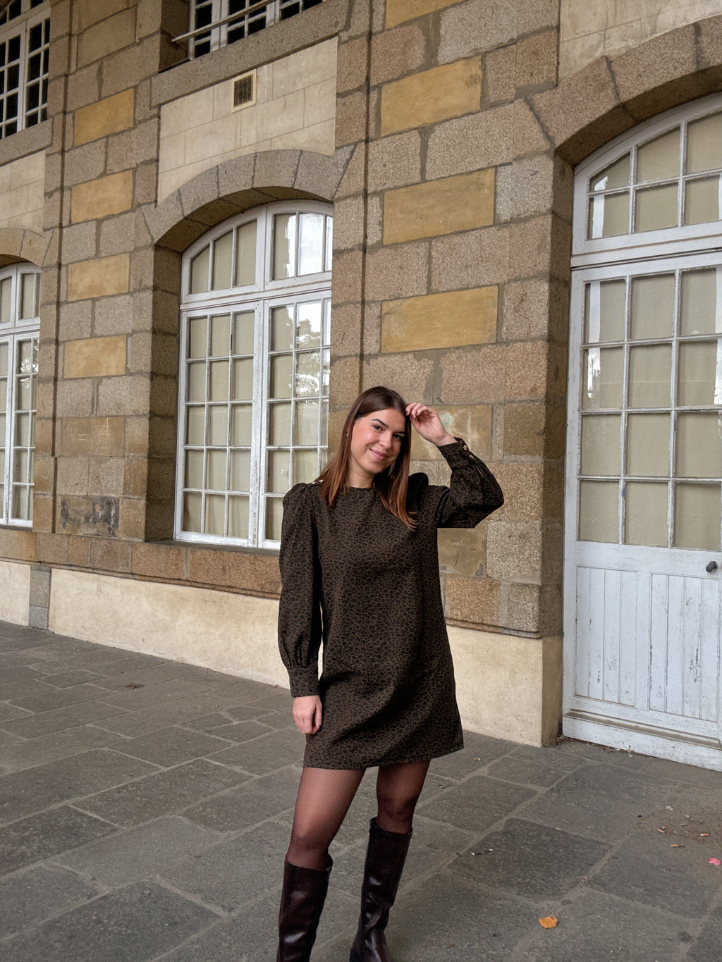 Vestido Victoire leopardo