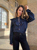 Chemise En Jean À Volants Elena