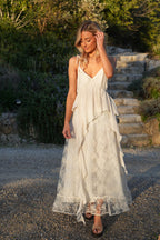 Robe Longue Rebecca - Crème