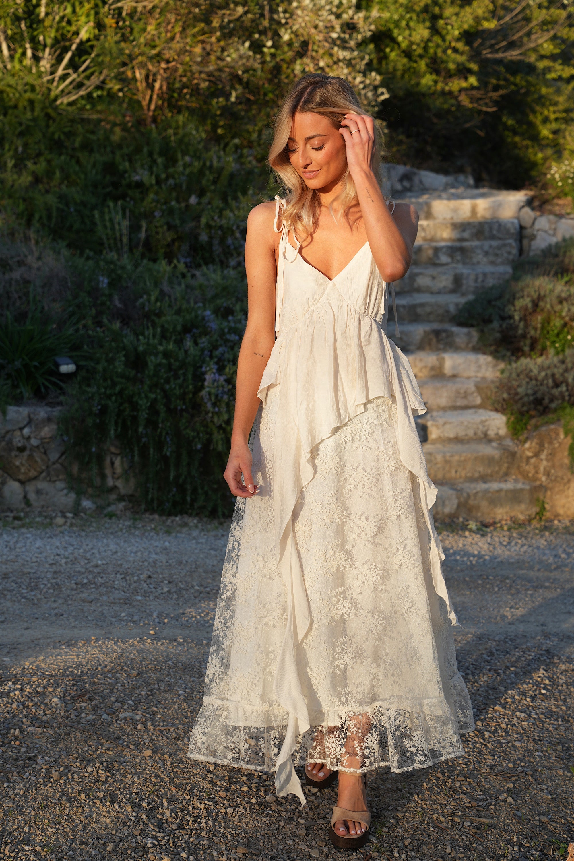 Robe Longue Rebecca - Crème