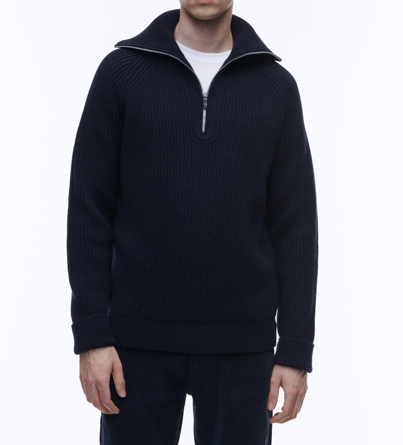 Fursac - Pull En Laine Mérinos - Marine - Homme