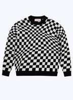 Fursac - Pull À Carreaux En Coton Et Cachemire - Noir - Homme