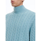 Jersey De Punto De Lana Y Cashmere - Azul Cielo