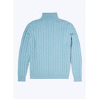 Jersey De Punto De Lana Y Cashmere - Azul Cielo
