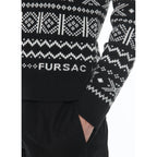 Fursac - Pull À Col Rond En Laine - Noir Et Blanc