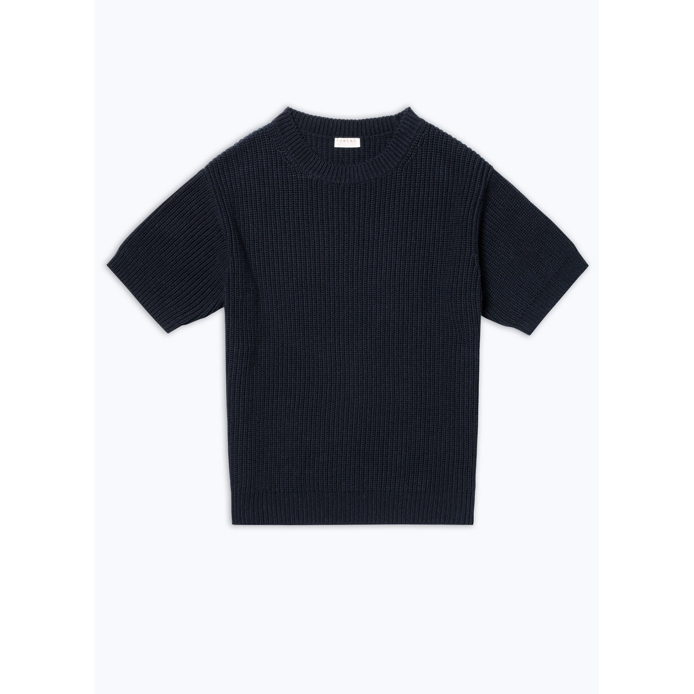 Fursac - Pull À Côtes En Laine Et Coton - Bleu Marine