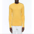 Jersey Marinero De Canalé Con Botones En Los Hombros - Amarillo Paja
