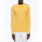 Jersey Marinero De Canalé Con Botones En Los Hombros - Amarillo Paja