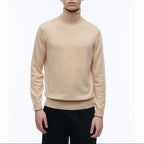 Fursac - Pull Col Roulé En Laine Et Cachemire - Beige