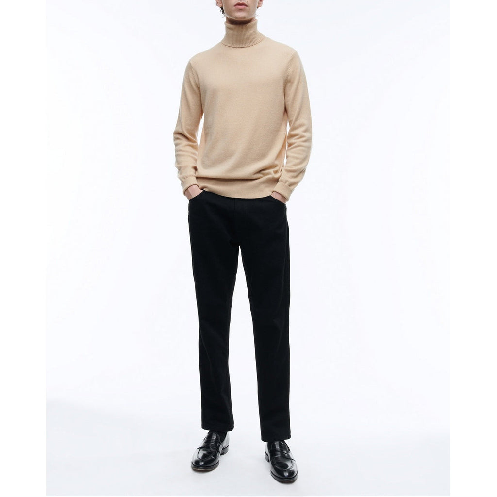 Fursac - Pull Col Roulé En Laine Et Cachemire - Beige