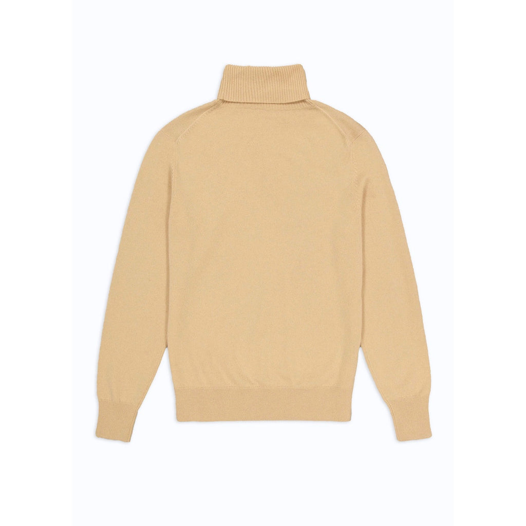 Fursac - Pull Col Roulé En Laine Et Cachemire - Beige