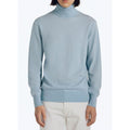 Fursac - Pull Col Roulé En Laine Et Cachemire - Bleu