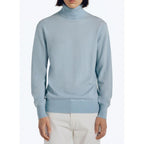 Fursac - Pull Col Roulé En Laine Et Cachemire - Bleu