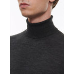 Jersey De Cuello Alto Gris De Lana Merino - Gris