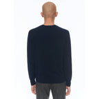 Round Neck Cashmere Sweater - Blue