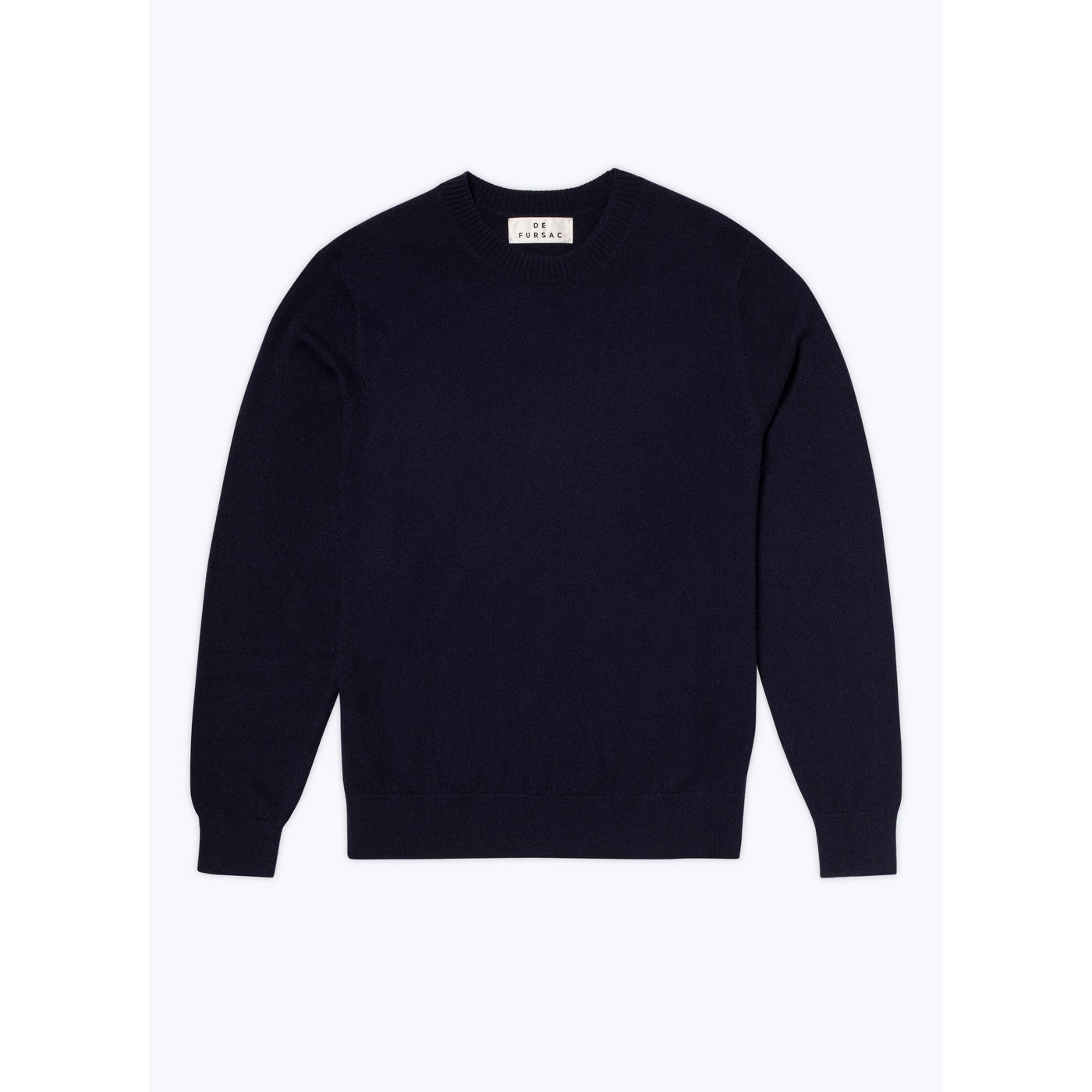 Round Neck Cashmere Sweater - Blue