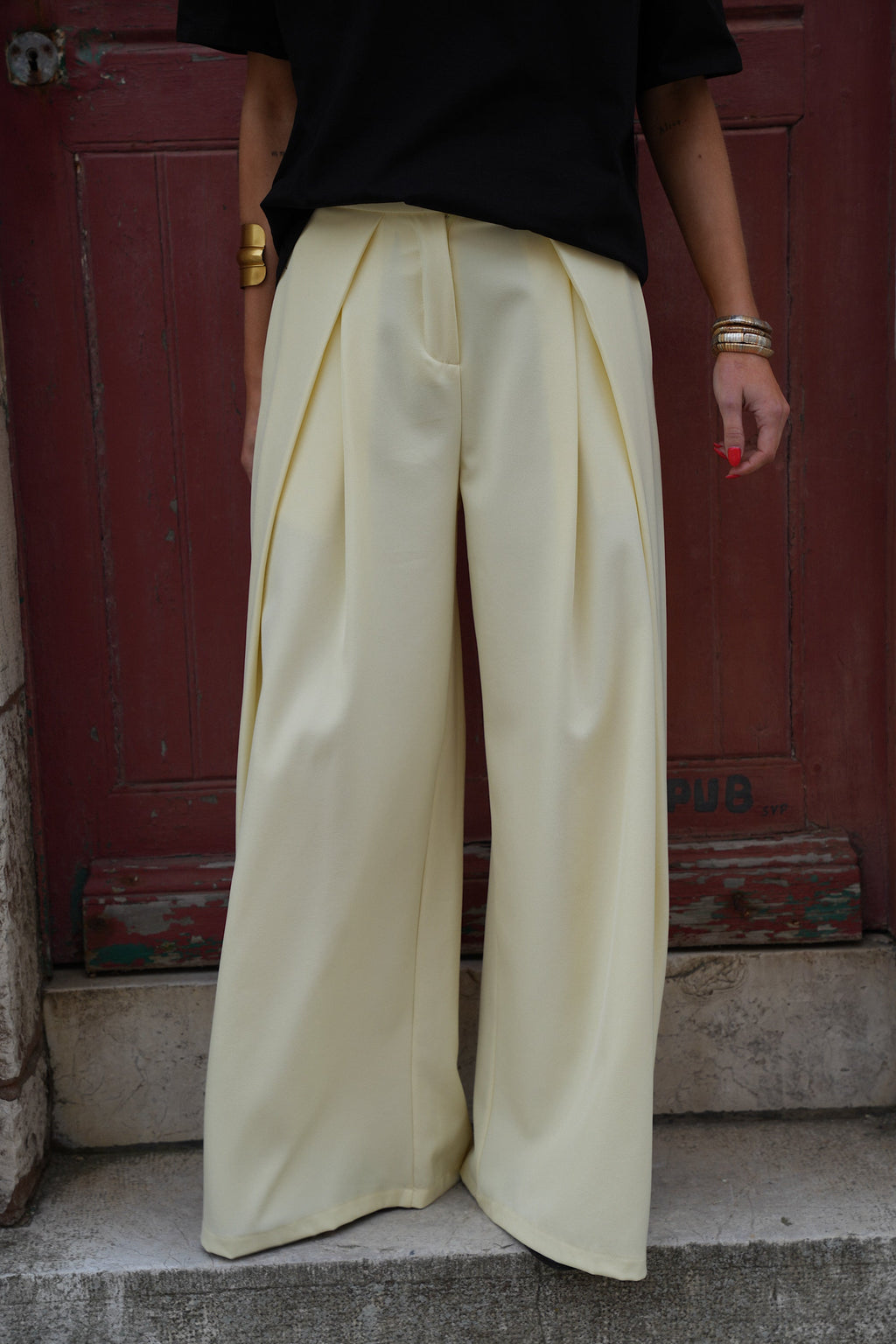 Pantalon Ample Chelsea - Jaune