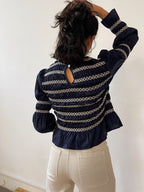 Eloise Blusa azul marino
