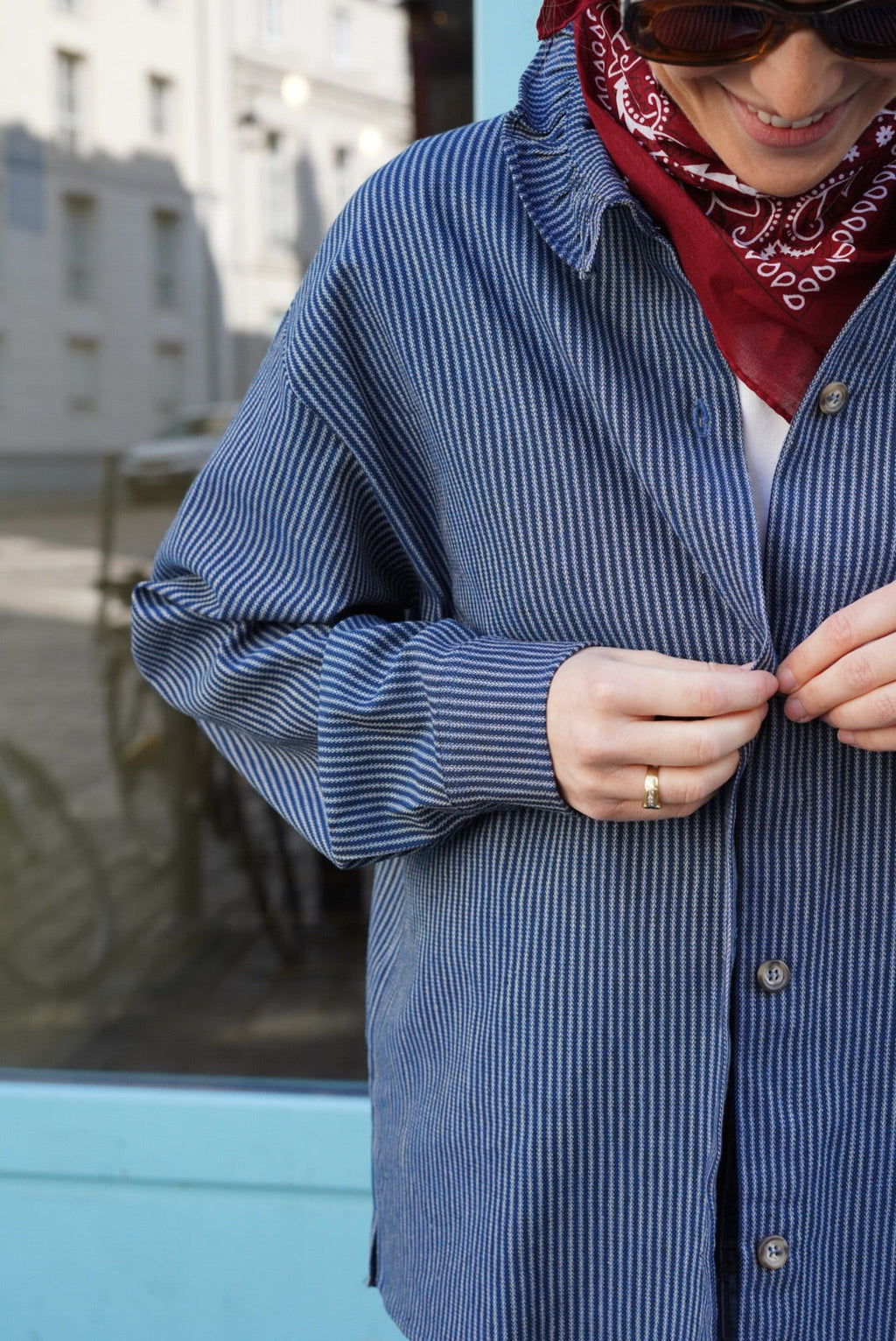 Sobrecamisa Lou Rayas Marino