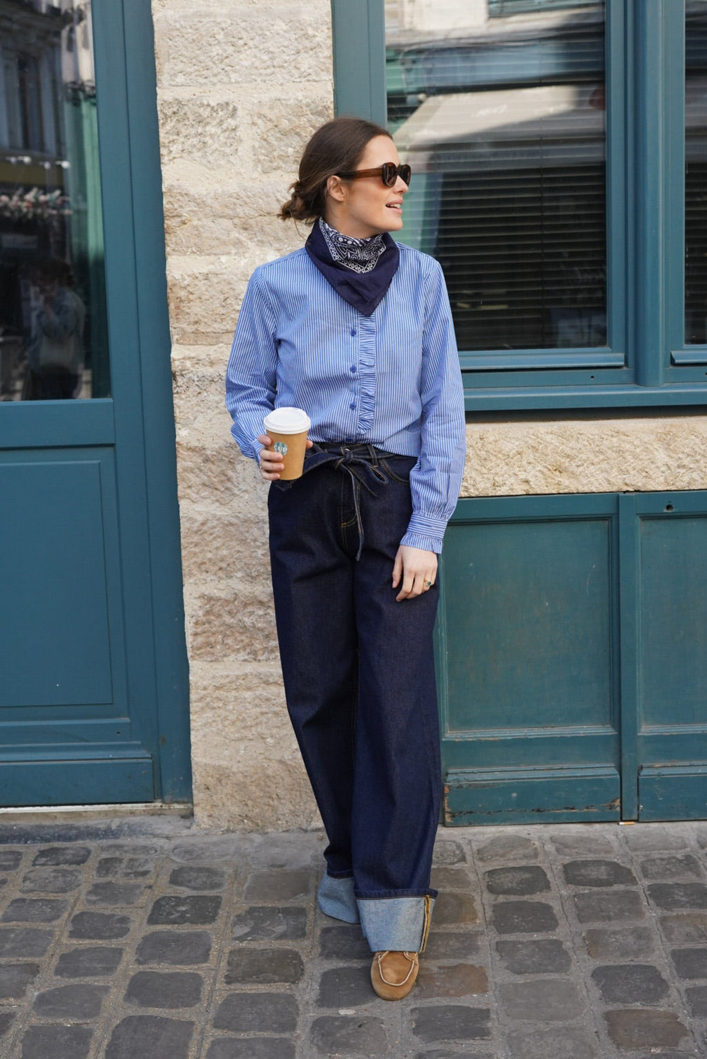 Vaquero Ancho Eliott Denim Oscuro