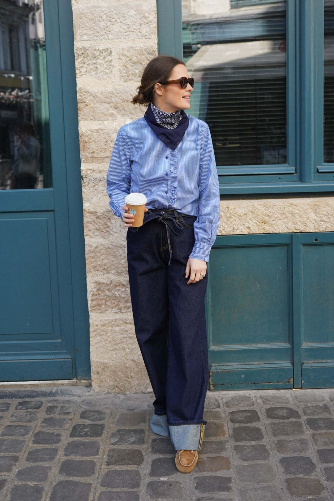 Vaquero Ancho Eliott Denim Oscuro
