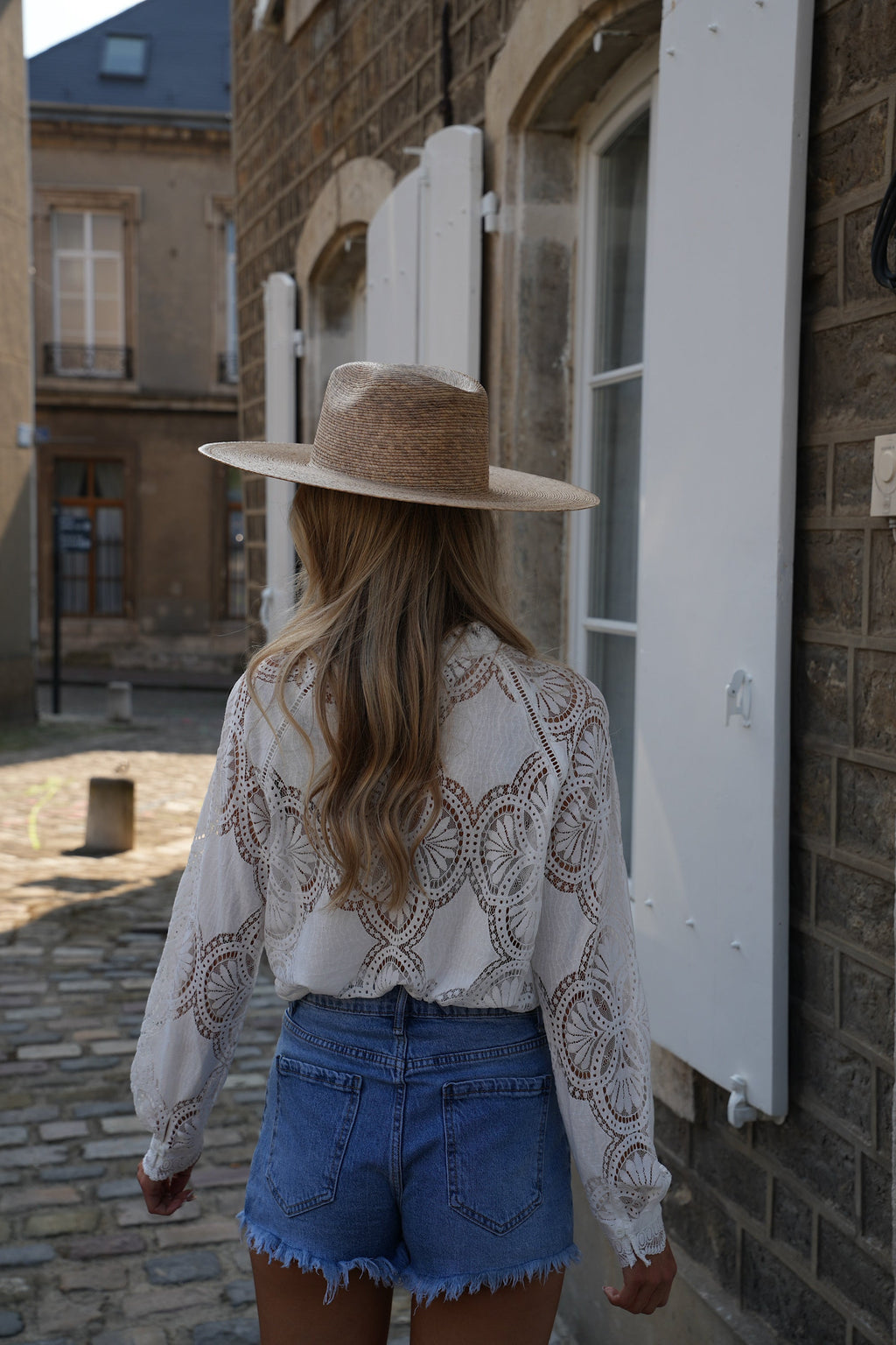 Blouse Brodée Ofelie - Blanche