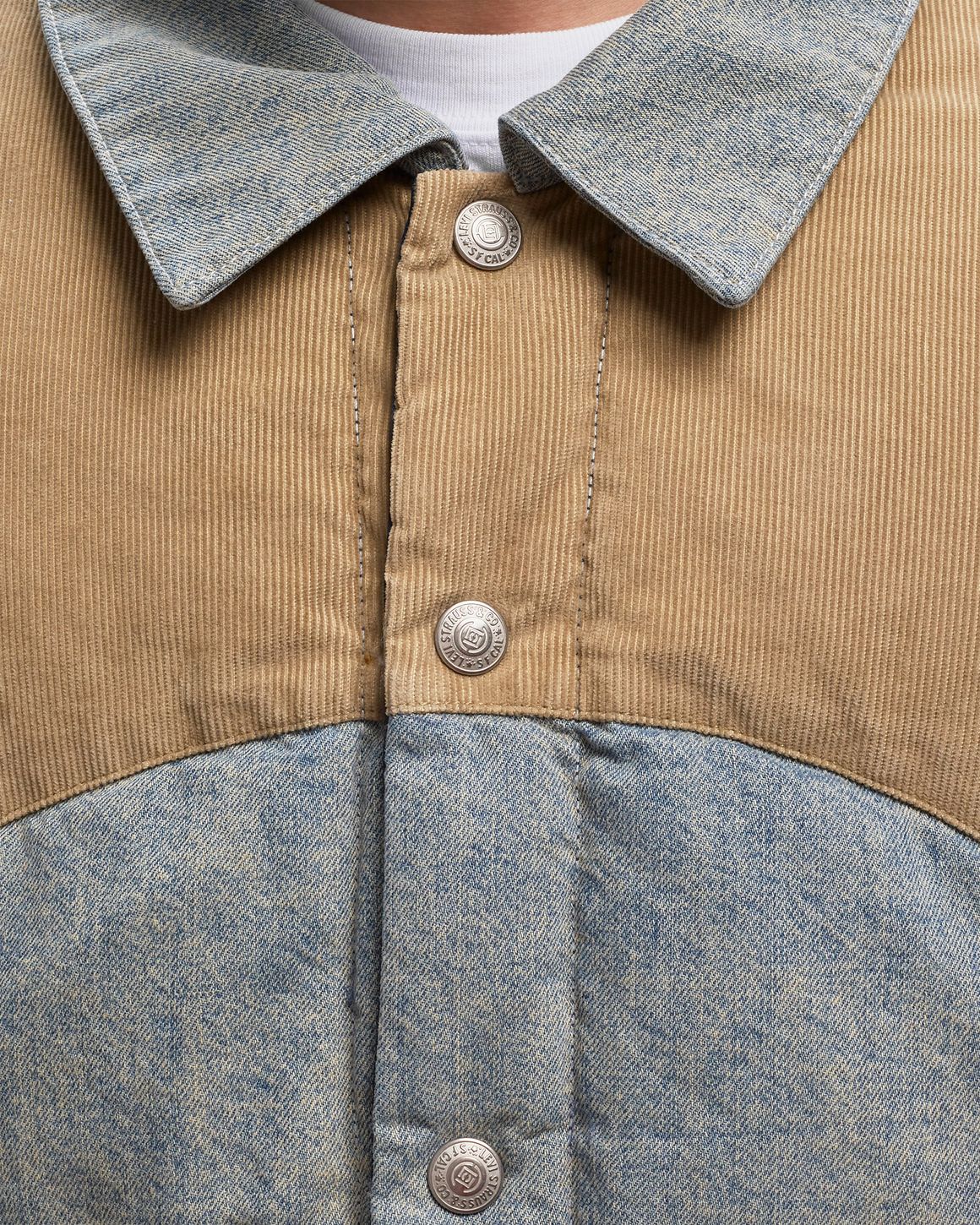 Levis X Clot Reversible Denim Puffer Tr