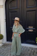 Pantalón recto Maiane - Caqui
