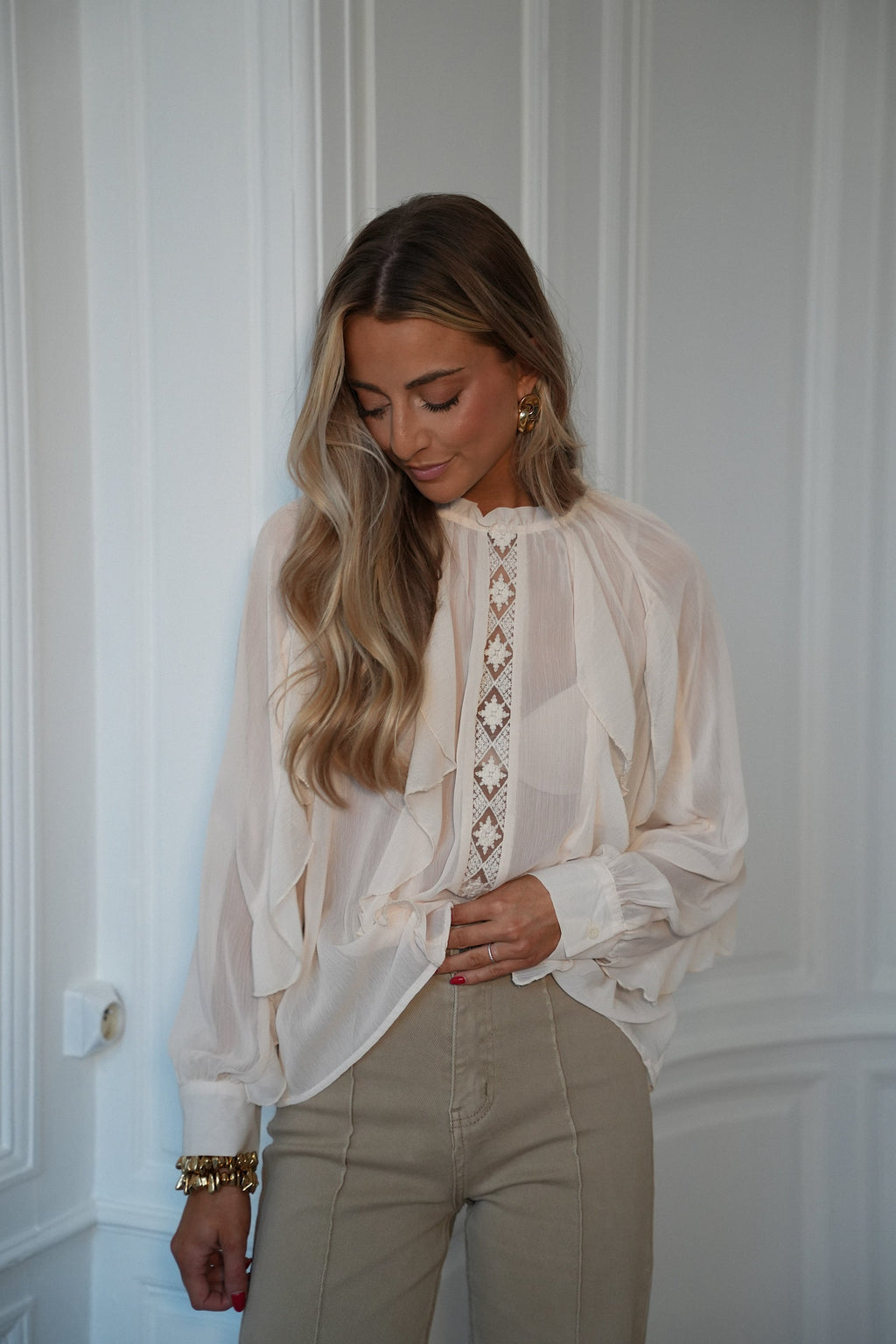 Blouse Fluide Talina - Crème
