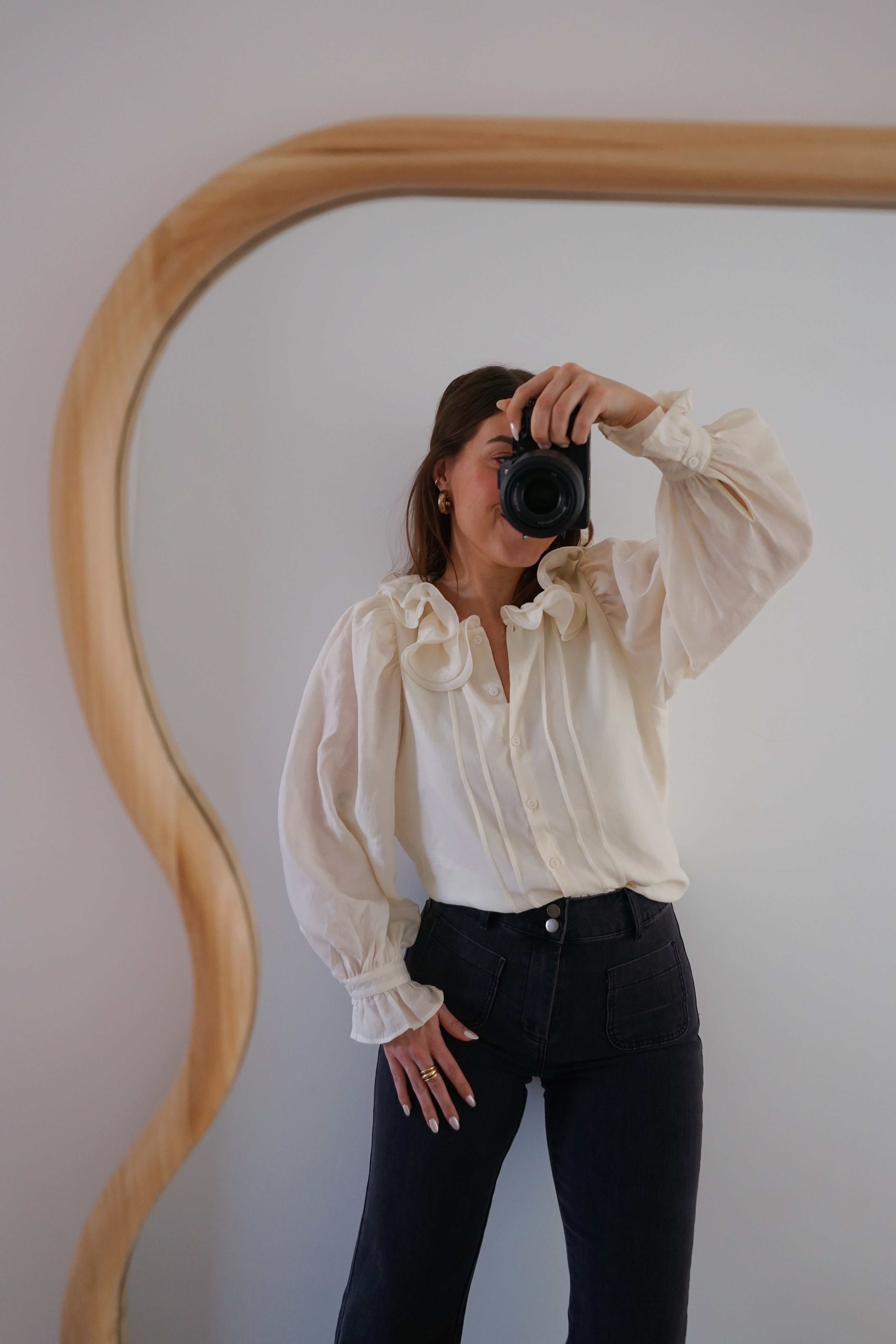Blouse Brune Écru