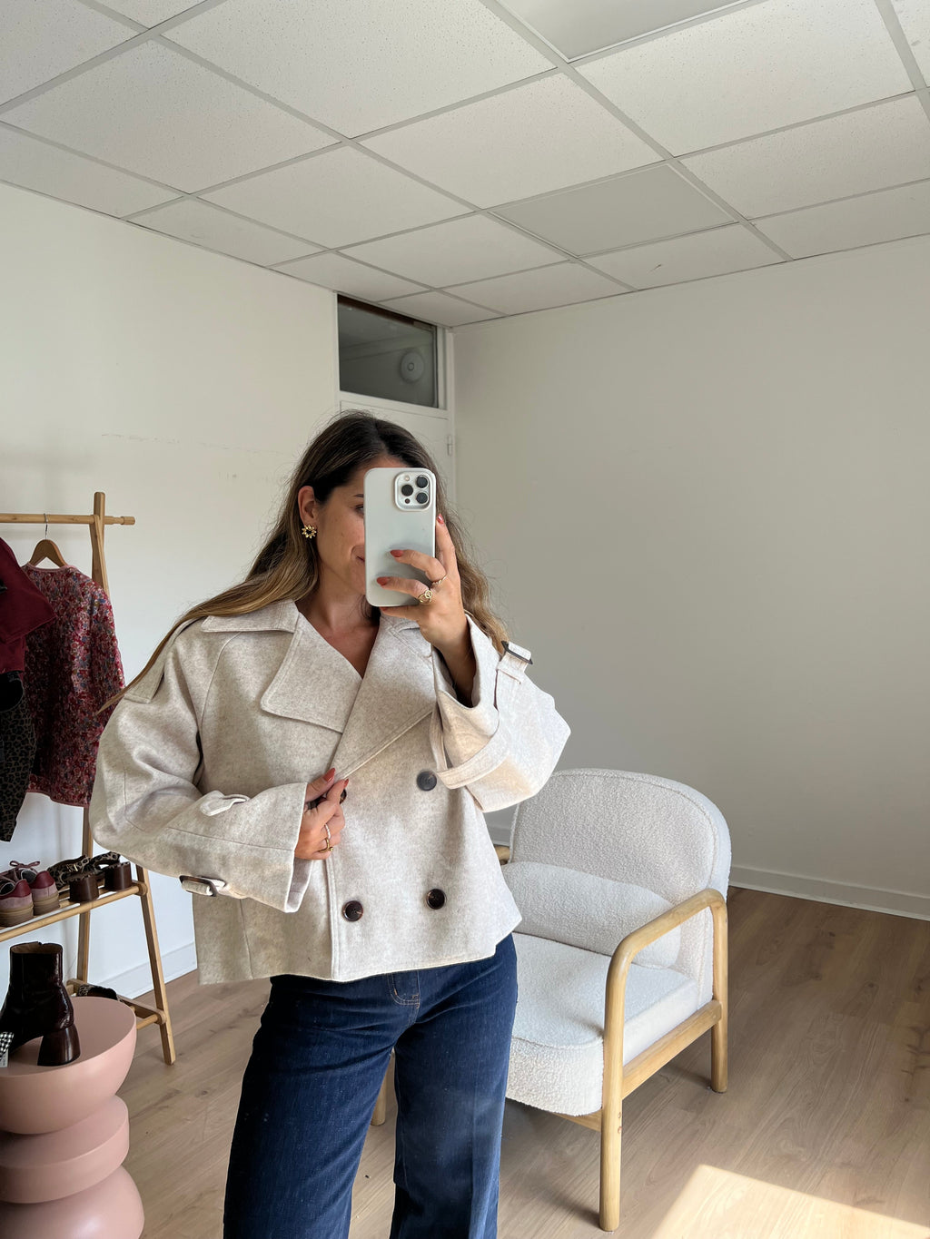 Beige Lise Warm Jacket