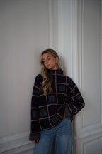 Pull À Carreaux Nala - Marine