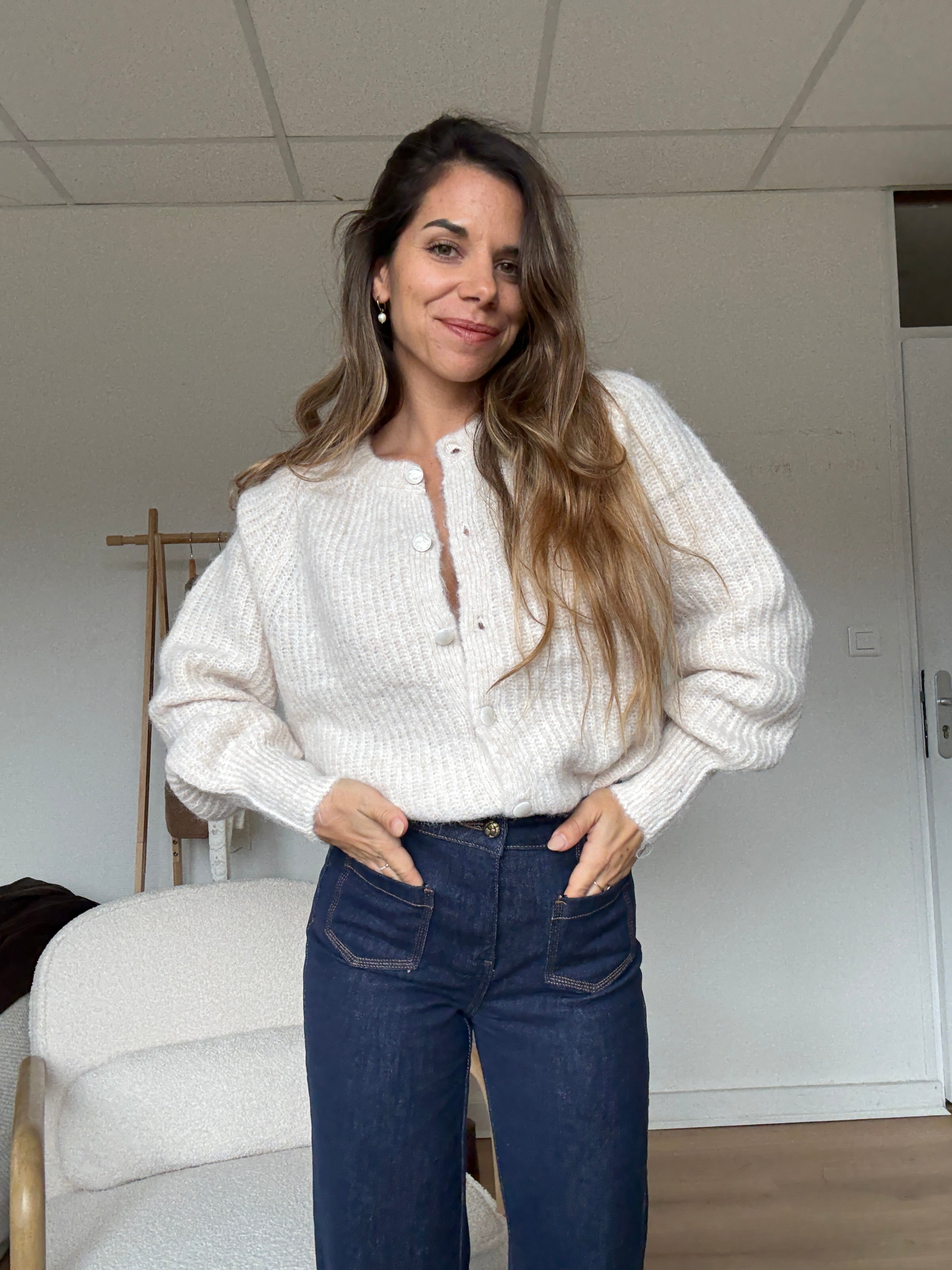 Irene Beige Cardigan