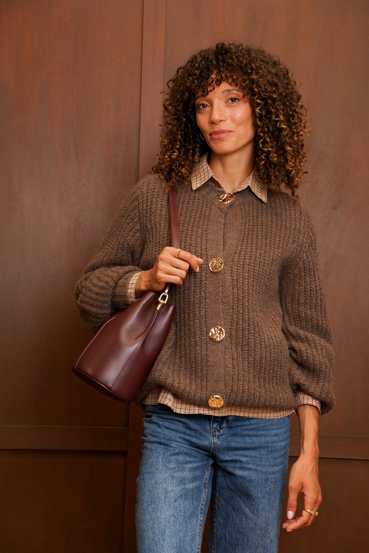 Gilet Capucine - Marron