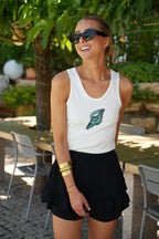 Top Sequins Tanja - Blanc