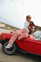 Red Striped Victor Trousers
