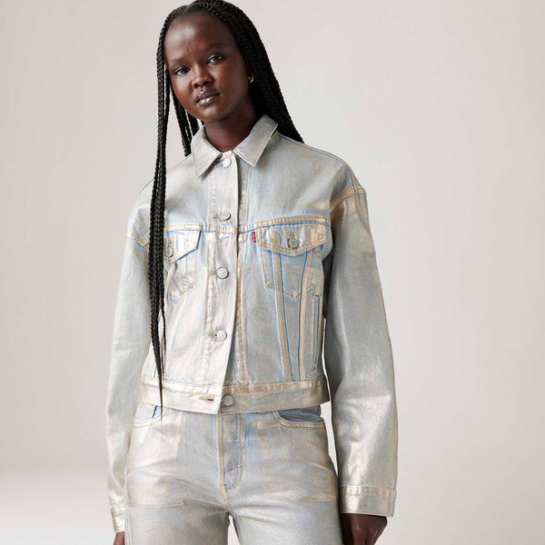 Veste En Jean Levi's Shrunken 90'S Argenté