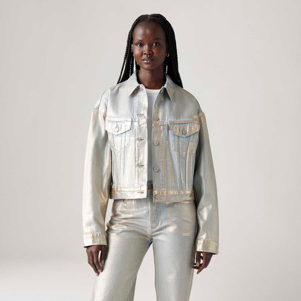 Veste En Jean Levi's Shrunken 90'S Argenté