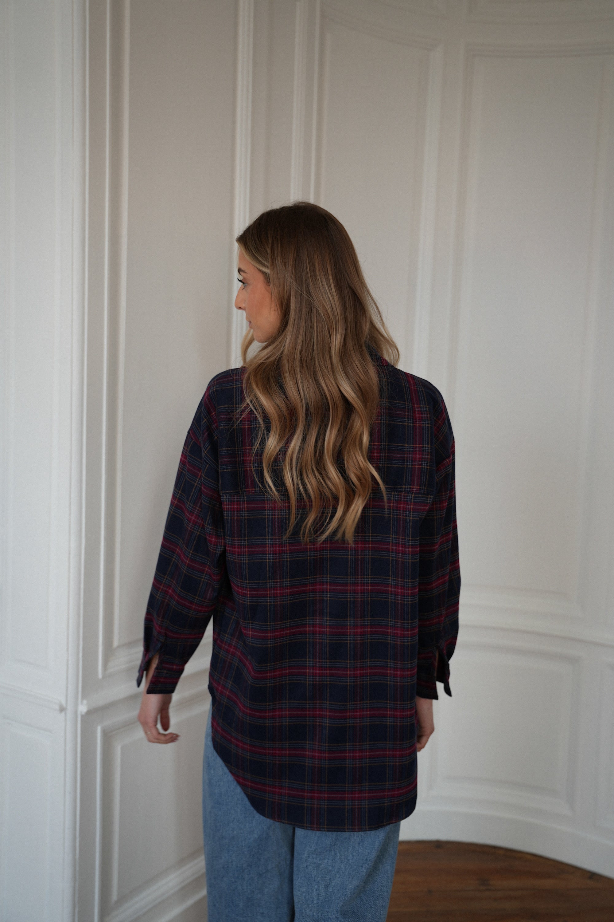 Chemise À Carreaux Amanda - Bordeaux