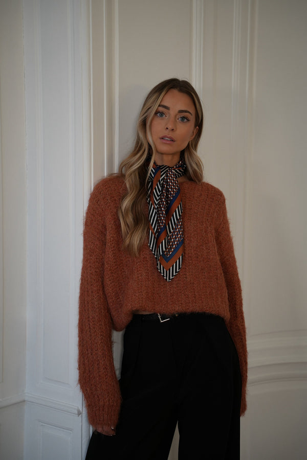 Pull Ample Lila - Terracotta