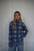 Pull À Carreaux Nala - Bleu
