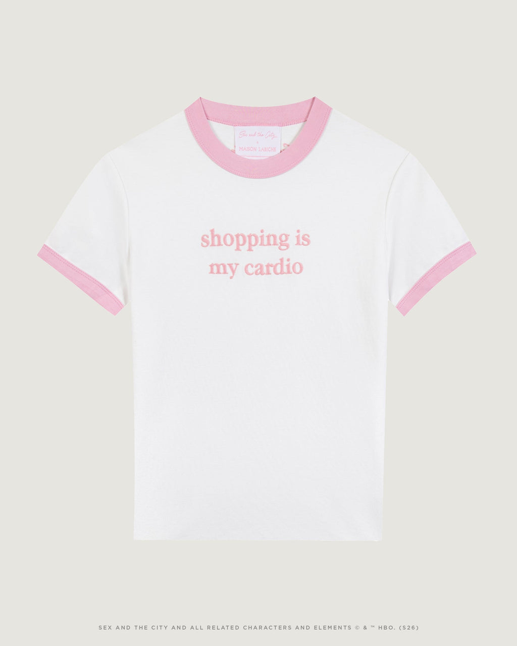 T-Shirt "Shopping Is My Cardio" Satc X Mlb Montherlant