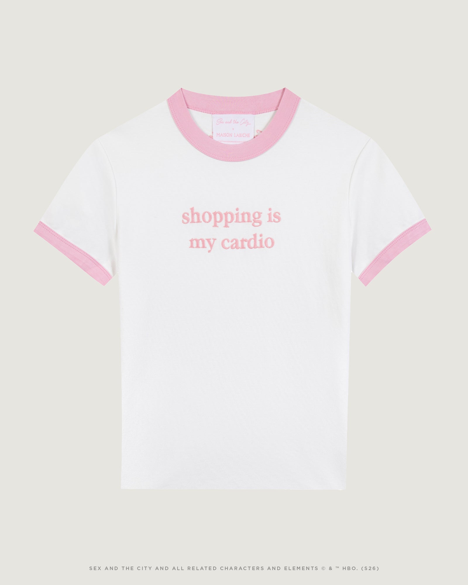 T-Shirt "Shopping Is My Cardio" Satc X Mlb Montherlant