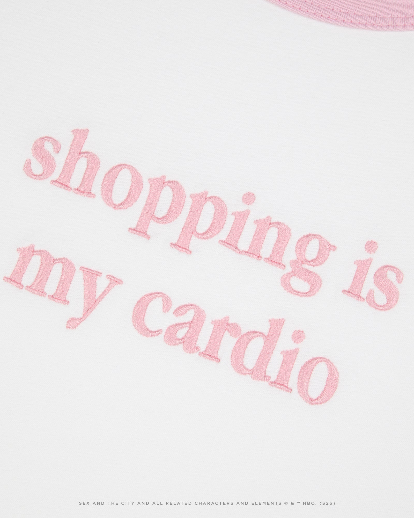 T-Shirt "Shopping Is My Cardio" Satc X Mlb Montherlant