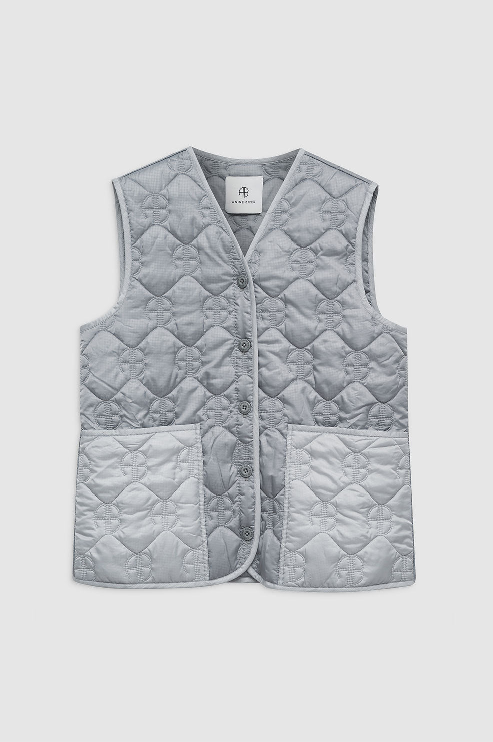 Andy Gilet Monogramme - Gris