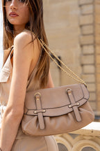 James Crossbody Bag - Nude