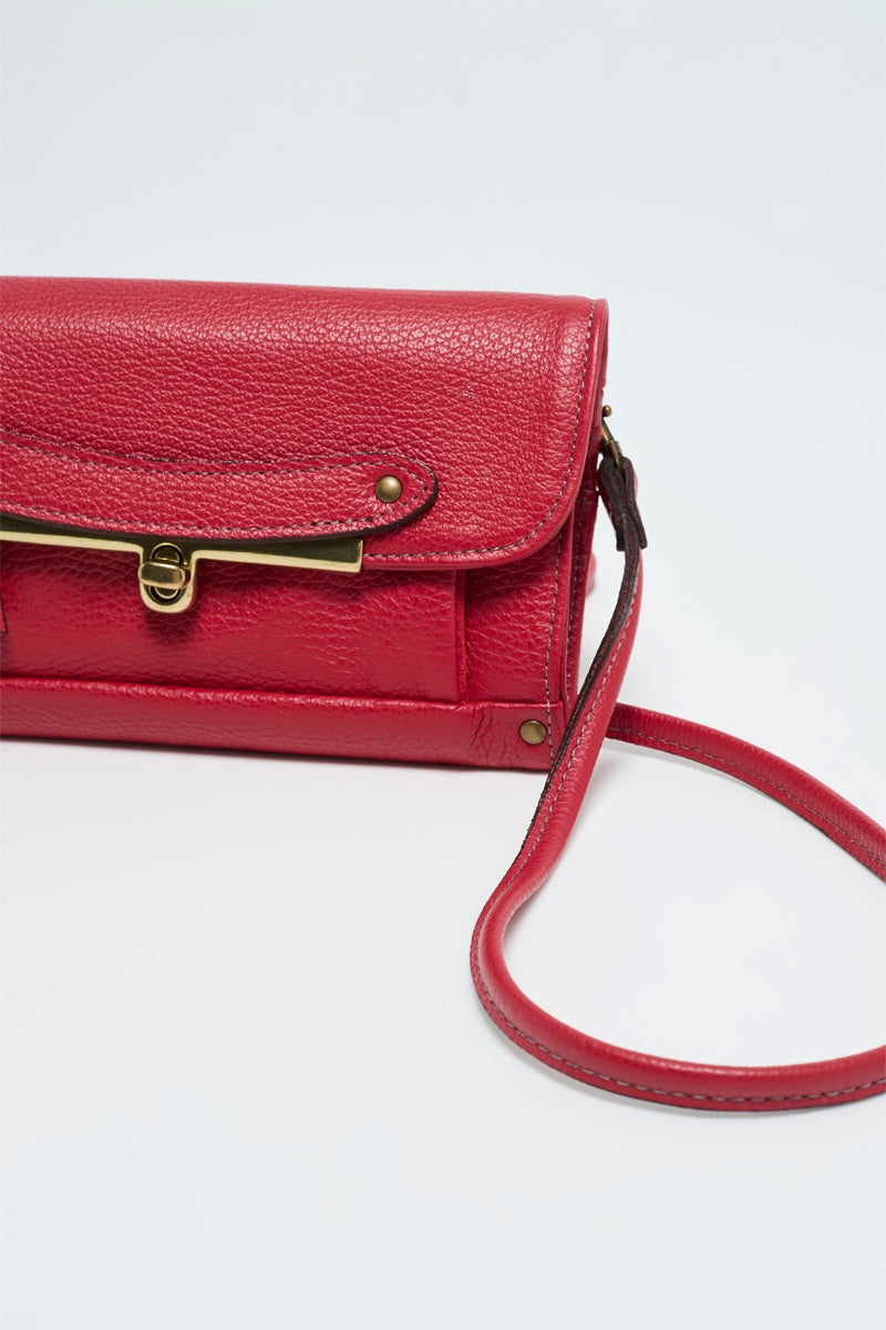 Bolso bandolera Simone - Rojo
