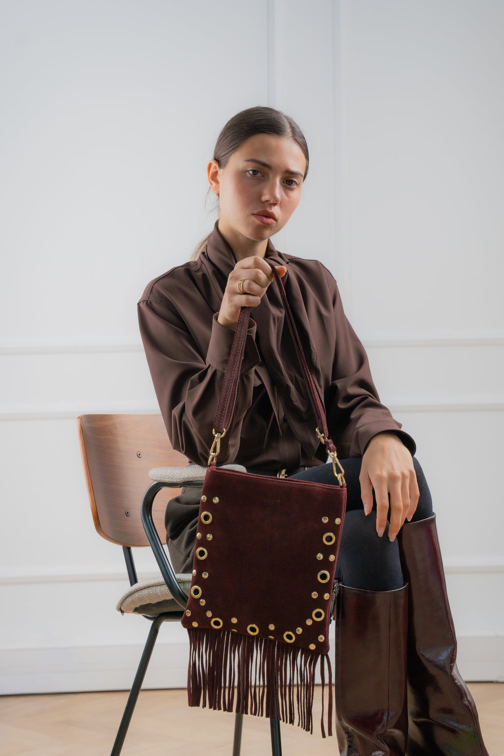 Bolso de hombro - Kyro - Burdeos