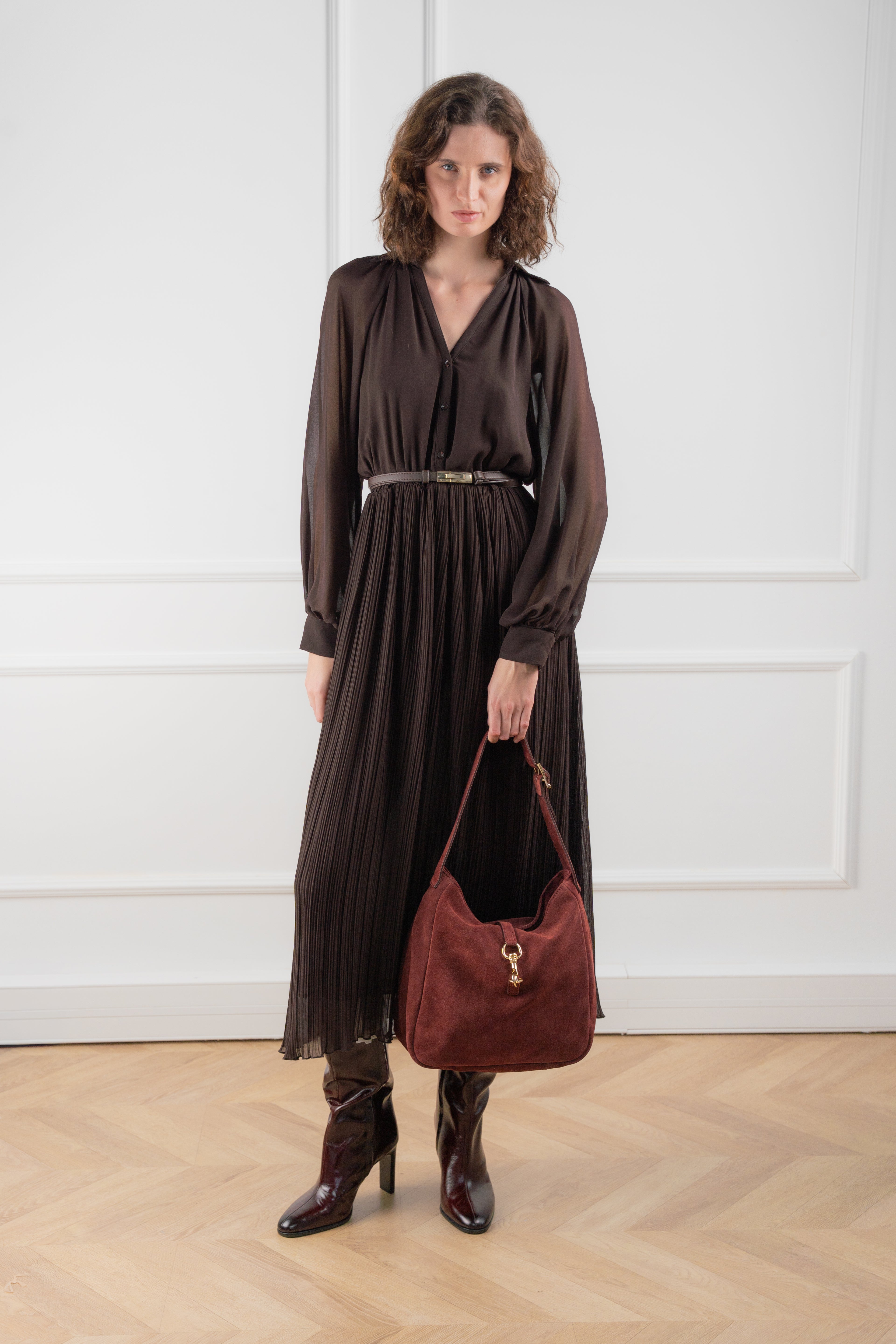 Bolso de hombro - Lexi - Burdeos